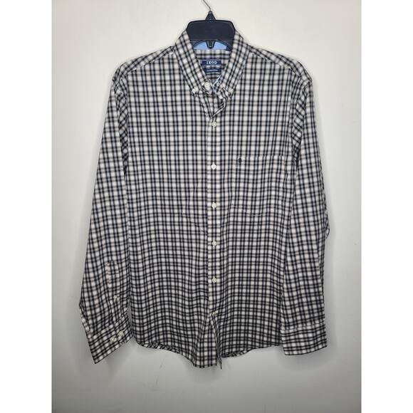NWT Izod long sleeve plaid button down shirt - small - Picture 1 of 5
